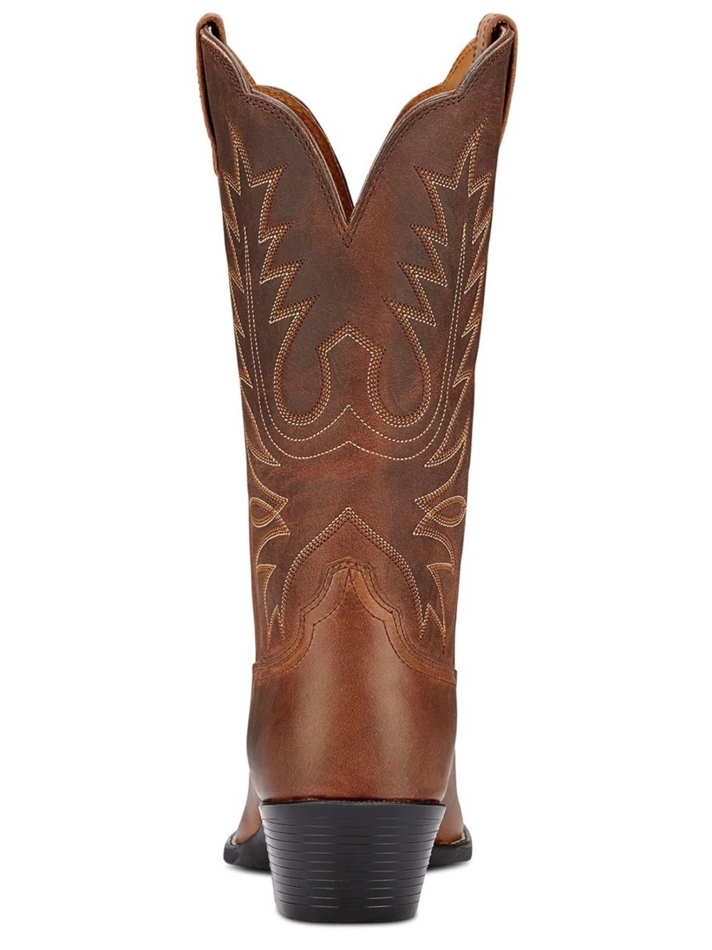 Ariat Women's Brown Heritage Western Round Toe Leather Heeled  Distressed Boots - Picture 3 of 15